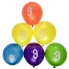 Clearance Latex Rainbow 9th Birthday Balloons - Pack of 6 Kids Birthday Party|Balloons For Kids