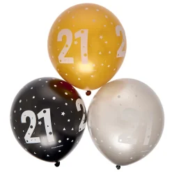 New Latex 21st Birthday Balloons - Pack of 6 21St Birthday|Birthday Party