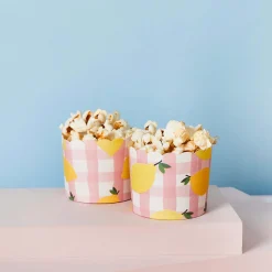 Card Factory Lemon & Gingham Food Cups - Pack of 12