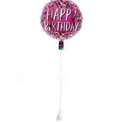 Kids Card Factory Leopard Print Happy Birthday Balloon & Lindt Chocolate Box