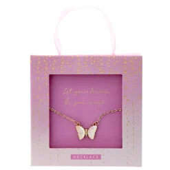 Let Your Dreams Be Your Wings Butterfly Necklace Kids Jewellery & Keepsakes|Birthday Gifts