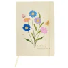 Card Factory Let Your Ideas Grow Embroidered A5 Floral Notebook