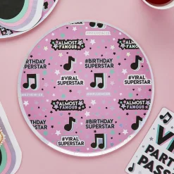 Card Factory Let's Dance Birthday Paper Plates - Pack of 8