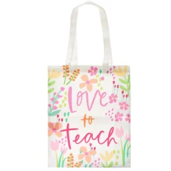 Card Factory Love to Teach Floral Tote Bag