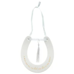 Outlet Luck & Love Hanging Ceramic Wedding Horseshoe Photo Prints & Wall Art|Jewellery & Keepsakes