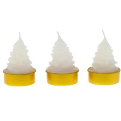 Card Factory Luxury Festive Unscented Candles - Set of 3