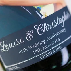 Card Factory Luxury Photo Upload Champagne - Wedding Anniversary