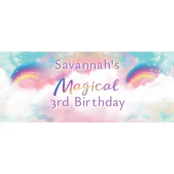 Clearance Magical Cloud Personalised Party Banner Personalised Party|Banners & Bunting