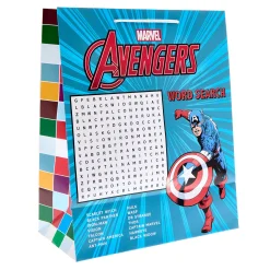 Discount Marvel Avengers Large Portrait Gift Bag With Word Search Kids Gift Wrap For Kids|Gift Wrap For Him