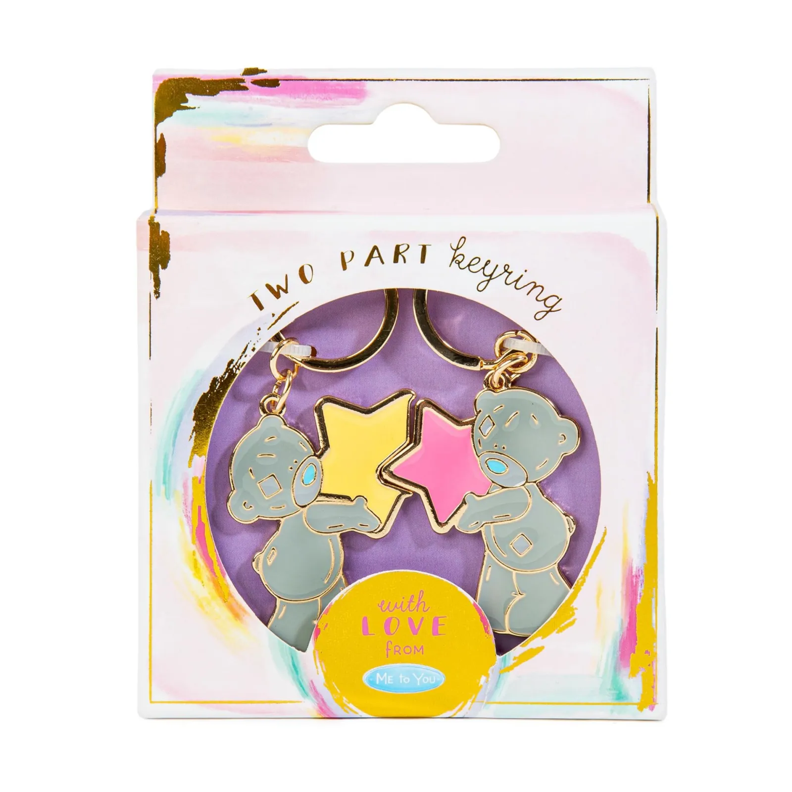 Discount Me to You Tatty Teddy Two-Part Star Keyrings Jewellery & Keepsakes|Anniversary Gifts