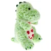 Kids Card Factory Medium Green Dinosaur With Hearts Soft Toy