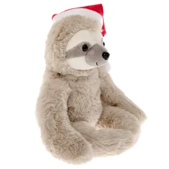 Kids Card Factory Medium Sloth In Santa Hat Soft Toy
