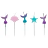 Clearance Mermaid Pick Cake Candles - Pack of 5 Cake Candles|Birthday Party