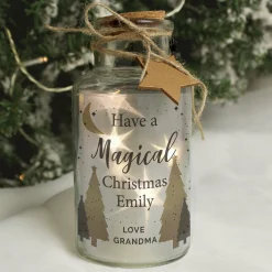 Hot Merry Christmas Decorative LED Light-Up Glass Jar Gifts For Couples|Gifts For Him