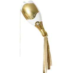 Hot Metallic Champagne Bottle Foil Balloon & Tassels (3 Colour Options) Balloons For Him|Balloons For Her