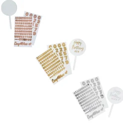 Card Factory Metallic Customisable Acrylic Cake Topper (3 Colour Options)