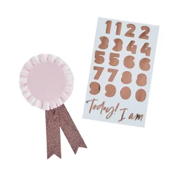 Metallic Customisable Birthday Badge (3 Colour Options) Badges|Birthday Party