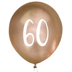 Card Factory Metallic Gold Number Latex Balloons - Pack of 5 (Milestone Ages)