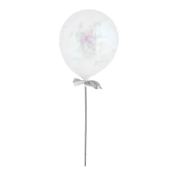 Clearance Metallic Mini Confetti 5-Inch Latex Balloons Wands - Pack of 5 (3 Colour Options) Kids Balloons For Kids|Confetti Balloons