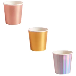 Hot Metallic Shot Paper Cups - Pack of 10 (3 Colour Options) Tableware|Birthday Party