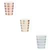 Card Factory Metallic Striped Paper Cups - Pack of 8 (3 Colour Options)