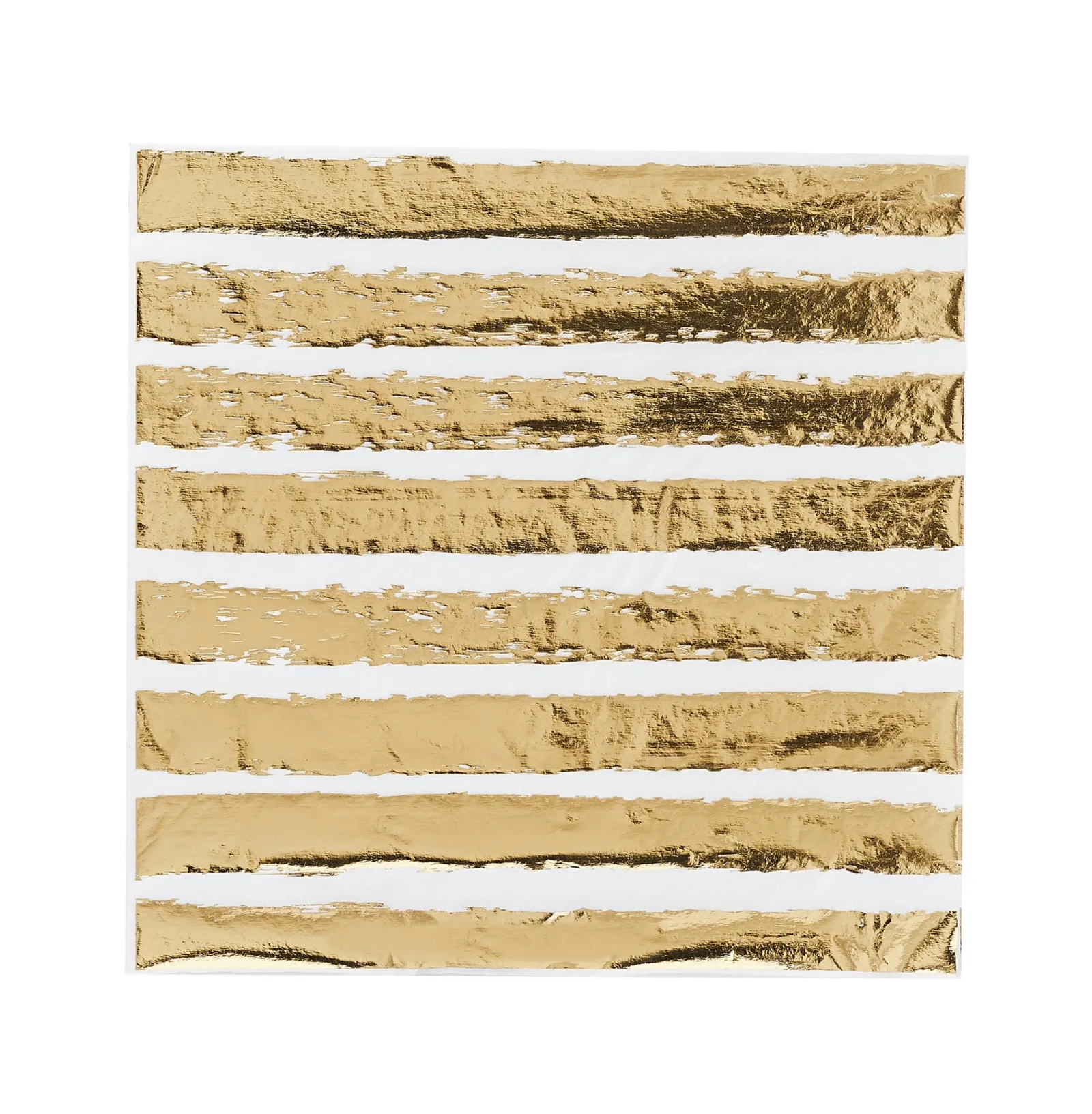 Card Factory Metallic Striped Paper Napkins - Pack of 16 (3 Colour Options)