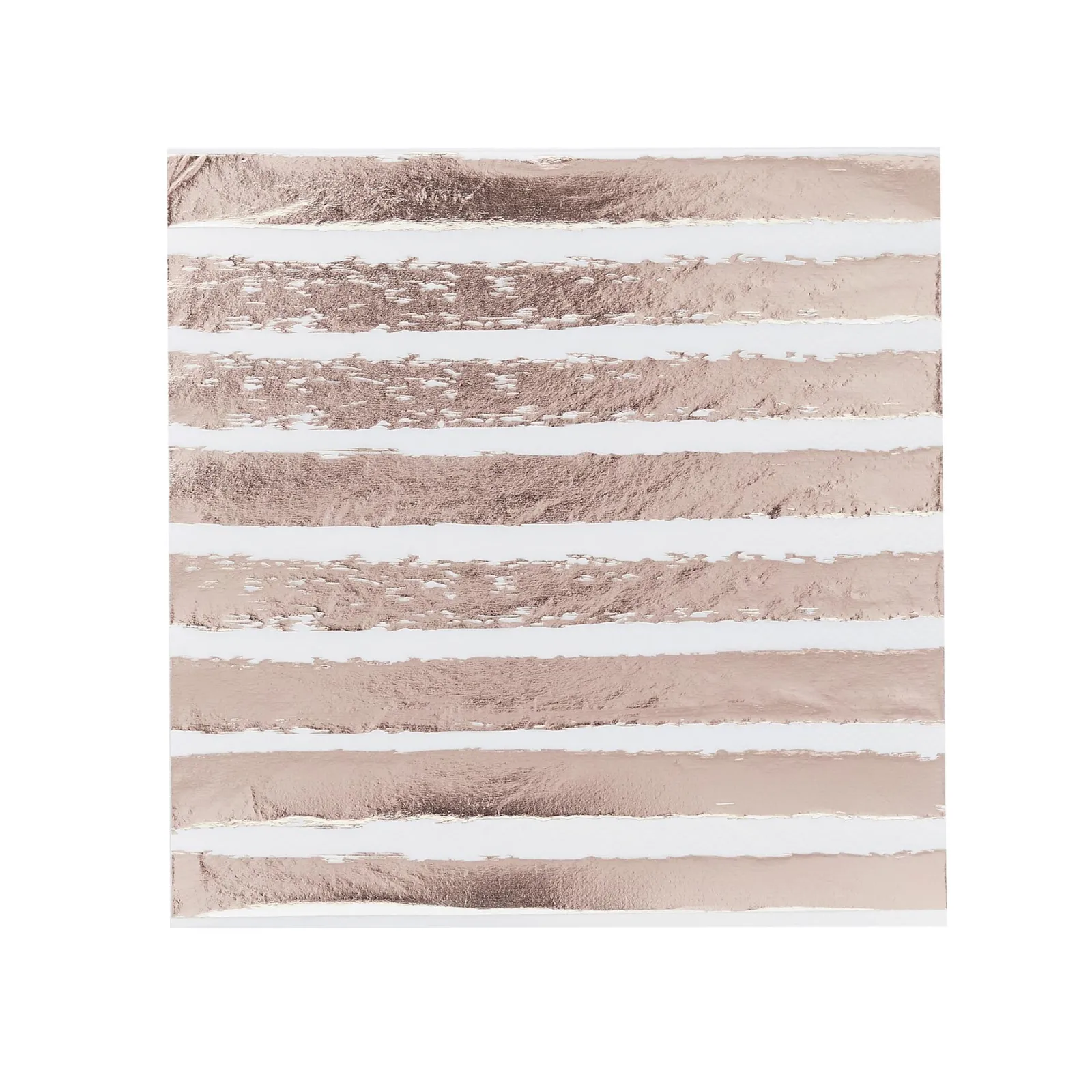 Card Factory Metallic Striped Paper Napkins - Pack of 16 (3 Colour Options)