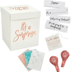 Card Factory Metallic Surprise In A Box Set (3 Colour Options)