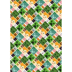 Best Minecraft Wrapping Paper - 2 Sheets & 2 Tags Kids Gift Wrap For Kids|Gift Wrap For Him