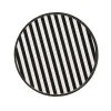 Card Factory Monochrome Striped Paper Plates - Pack of 8