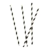 Discount Monochrome Striped Paper Straws - Pack of 16 Tableware|Birthday Party