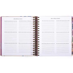 Outlet 18-Month Floral Weekly Organiser (August 2025 - December 2026) Calendars & Diaries|Birthday Gifts