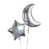 Kids Card Factory Moon 28-Inch & Star 24-Inch Foil Balloons - Pack of 2