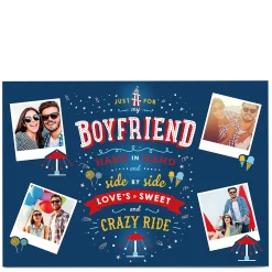 BOY Card Factory Multi Photo Card - Crazy Ride Boyfriend