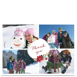 Card Factory Multi Photo Christmas Thank You Card - 4 Photos
