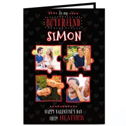 Outlet Multi Photo Upload Card - Boyfriend Jigsaw Photos BOY For Boyfriend|Anniversary