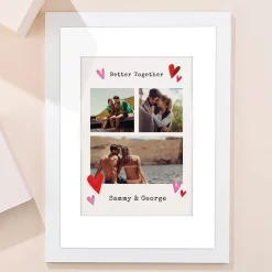 Discount Multi Photo Upload Framed Photos Print - Better Together Personalised Canvas & Wall Art|Photo Gifts