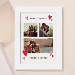 Discount Multi Photo Upload Framed Photos Print - Better Together Personalised Canvas & Wall Art|Photo Gifts