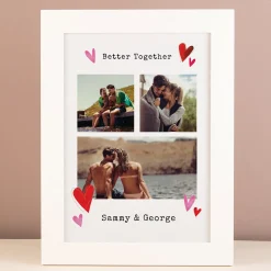 Discount Multi Photo Upload Framed Photos Print - Better Together Personalised Canvas & Wall Art|Photo Gifts