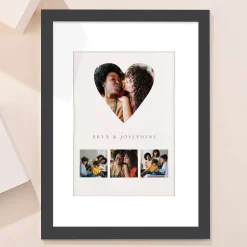 Best Multi Photo Upload Framed Print - 4 Photos & Names Personalised Canvas & Wall Art|Photo Gifts