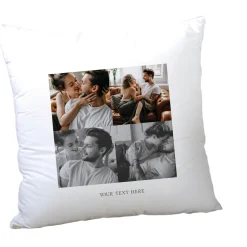 Sale Multi Photo Valentine's Cushion - 4 Photos, Any Message Personalised Cushions|Photo Gifts
