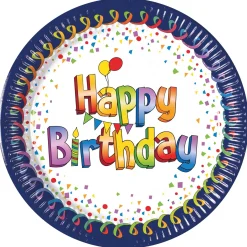 Card Factory Multicolour Happy Birthday Party Tableware Bundle - 16 Guests