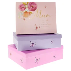 Card Factory Mum Mother's Day Short Boxes - Set of 3
