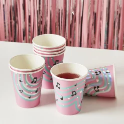 Card Factory Musical Note Paper Cups - Pack of 8