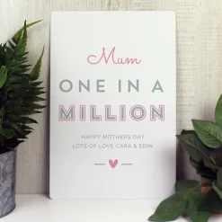 Online One In A Million' Decorative Aluminium Sign Personalised Canvas & Wall Art|Photo Prints & Wall Art