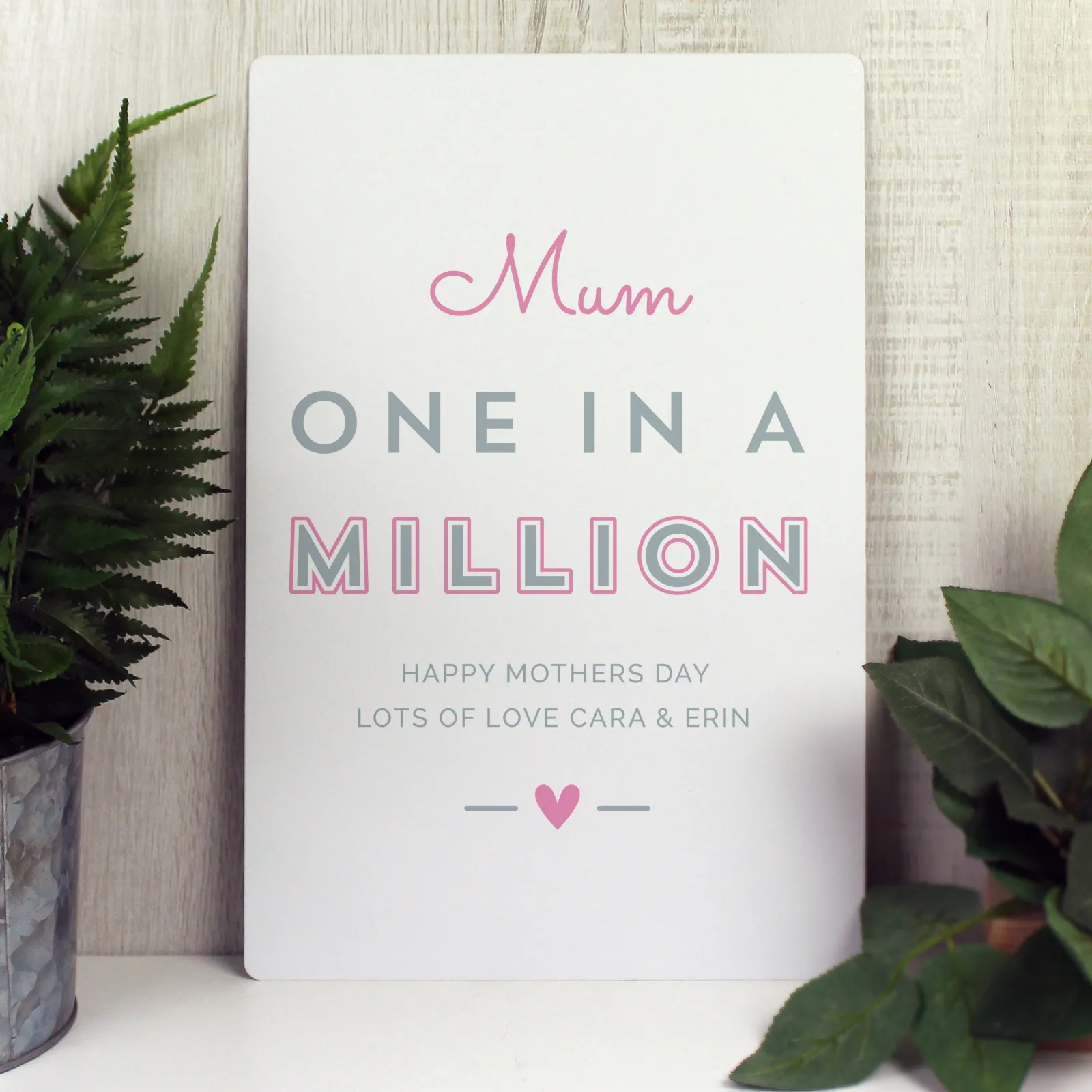 Online One In A Million' Decorative Aluminium Sign Personalised Canvas & Wall Art|Photo Prints & Wall Art