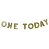 Card Factory One Today Gold Glitter 1st Birthday Banner