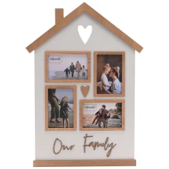 Hot Our Family House-Shaped Collage Photo Frame Photo Frames|Jewellery & Keepsakes