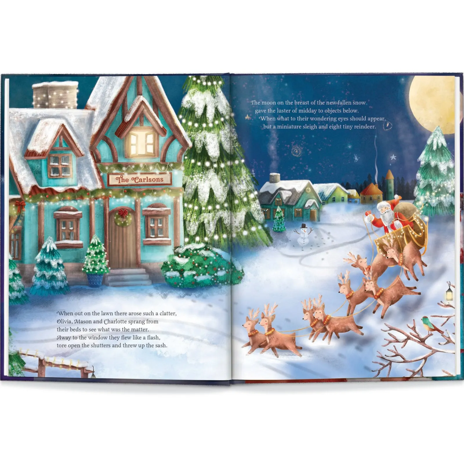 Kids Card Factory Our Family’s Night Before Christmas Hardcover Personalised Book