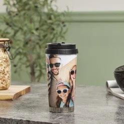 Clearance 16oz Stainless Steel Photo Travel Mug Personalised Mugs|Photo Gifts